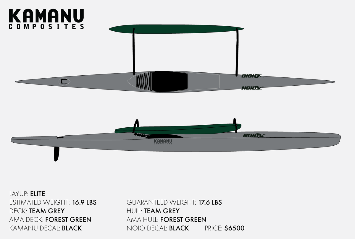 Noio Team Grey with Forest Green 6500 The Kamanu Store