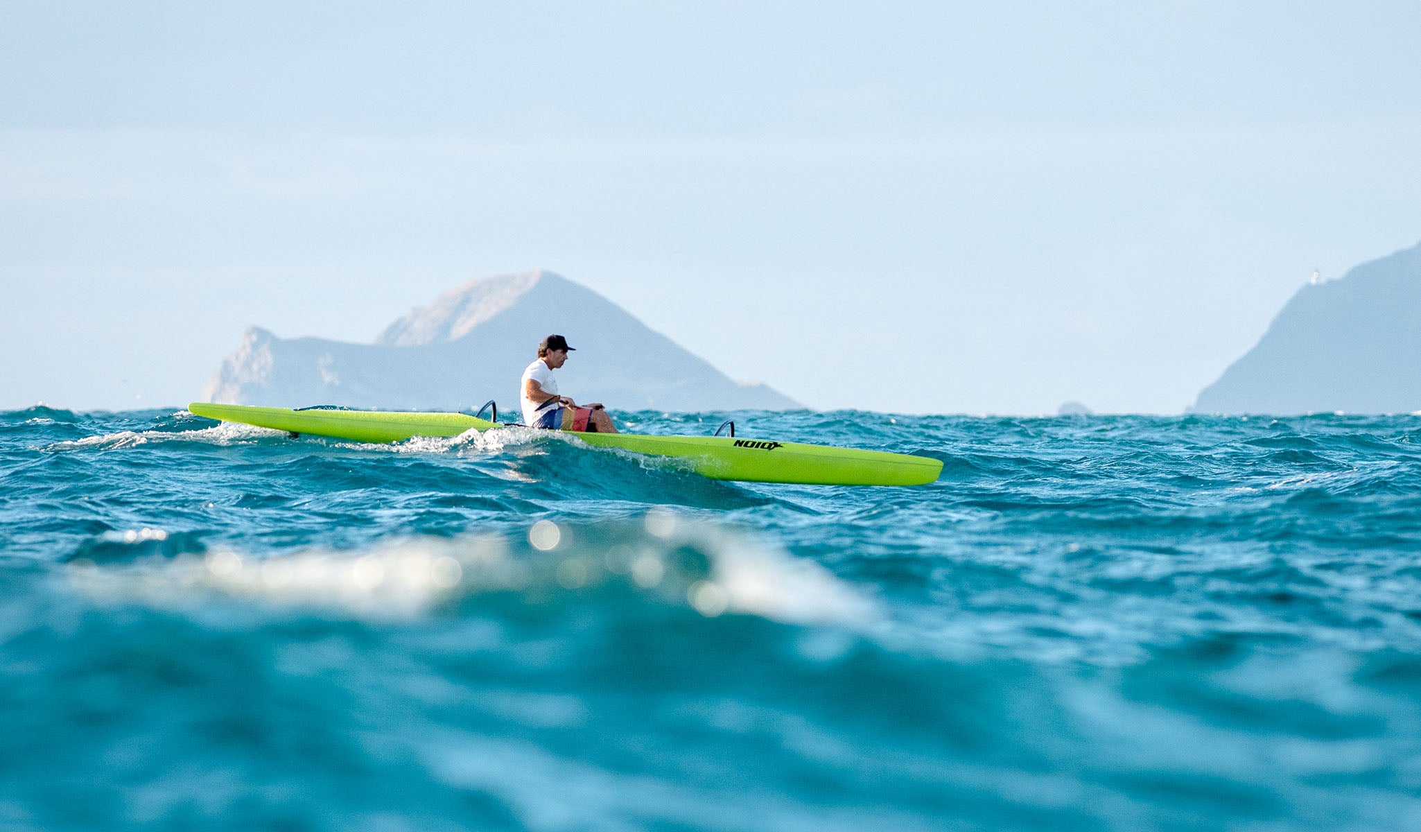 Noio OC1 outrigger canoe on the water